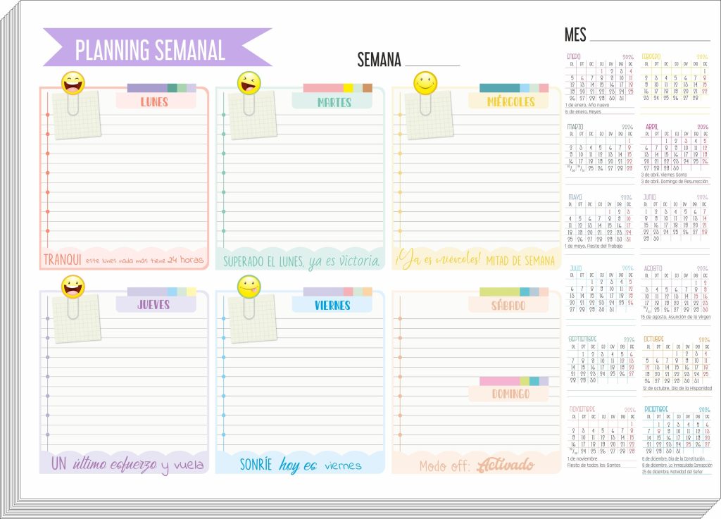 planning setmanal